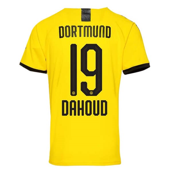 Tailandia Replicas Camiseta Borussia Dortmund NO.19 Dahoud 1ª 2019/20 Amarillo